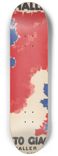 Augusto Giacometti - Kunsthalle Bern, Augusto Giacometti, Hermann Haller, P.-E. Vibert 8.25 inch art skate deck
