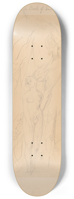 William Blake - An Angel Teaching a Daughter of Men the Secrets of Sin 8.25 inch art skate deck
