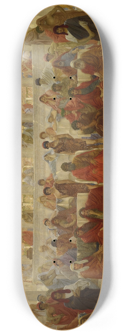 William Blake Richmond - An Audience In Athens During Agamemnon By Aeschylus 8.25 inch art skate deck