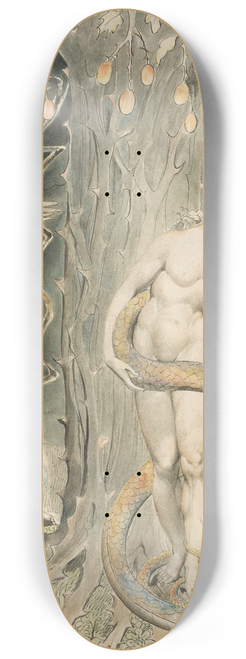 William Blake - The Temptation and Fall of Eve 8.25 inch art skate deck