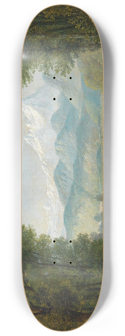 August Piepenhagen - Wanderer vor weiter Landschaft 8.25 inch art skate deck