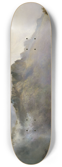 William Charles Piguenit - Mount Olympus, Lake St Clair, Tasmania, the source of the Derwent 8.25 inch art skate deck