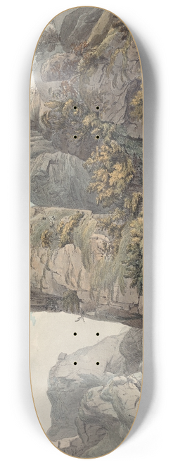William Day - A Singular Rock in Dove-Dale named the Pickerell 8.25 inch art skate deck