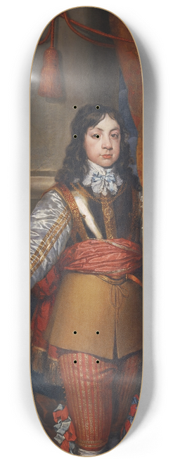 William Dobson - Charles II, 1630  1685. King of Scots 1649_1685. King of England and Ireland 1660_1685 (When Prince of Wales, with a page) 8.25 inch art skate deck