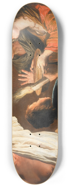 William Dobson - The Executioner with the Head of John the Baptist 8.25 inch art skate deck