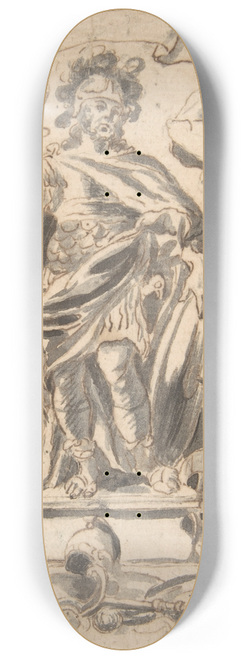 William Faithorne the Elder - Design for a Book Illustration 8.25 inch art skate deck