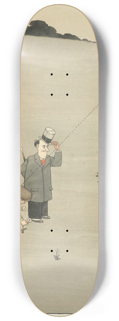 William Heath Robinson - Some Close Shaves at St. Andrews 8.25 inch art skate deck