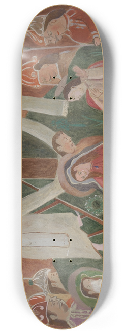 William Herbert - Station of the Cross No. 13  Jesus is Taken Down from the Cross 8.25 inch art skate deck
