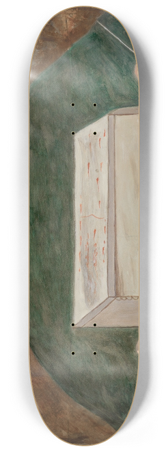 William Herbert - Station of the Cross No. 14  Jesus is Laid in His Tomb 8.25 inch art skate deck