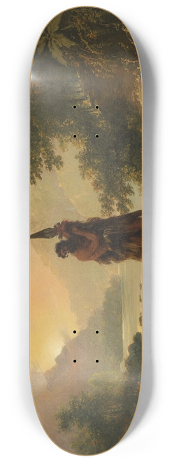 William Hodges - A View in Dusky Bay, New Zealand 8.25 inch art skate deck