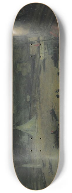 William James Glackens - Sailing Boats  Paris 8.25 inch art skate deck
