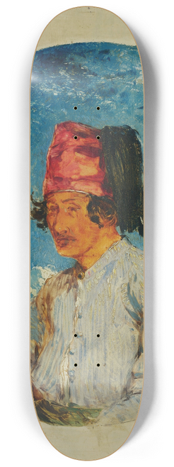 William James Mller - Head of a Lascar, Smyrna 8.25 inch art skate deck