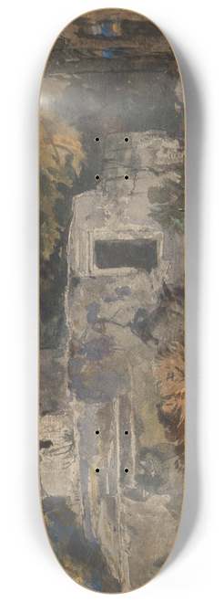 William James Mller - Rock cut tombs, Lycia 8.25 inch art skate deck