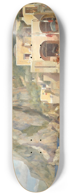 Augustus Tulk - The Beach at Capri 8.25 inch art skate deck