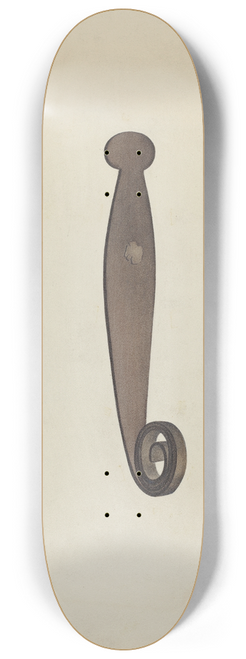 William Paul Childers - Iron Shutter Latch 8.25 inch art skate deck