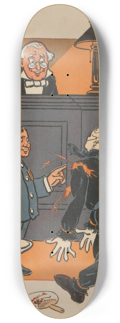 William Wallace Denslow - Denslows Scarecrow and the tin-man Pl.5 8.25 inch art skate deck
