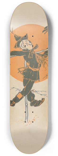 William Wallace Denslow - Denslows Scarecrow and the tin-man Pl.6 8.25 inch art skate deck