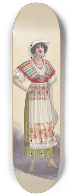 Will R. Barnes - Corsican Wives Act II A.7 8.25 inch art skate deck