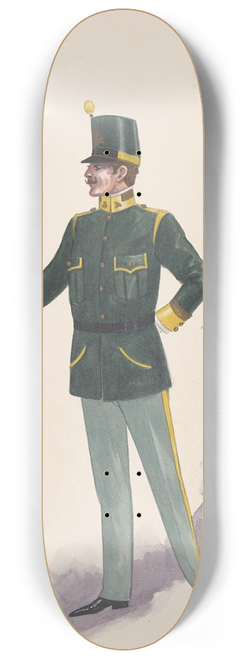 Will R. Barnes - Officer costume 8.25 inch art skate deck