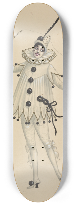 Will R. Barnes - Pierrot 8.25 inch art skate deck