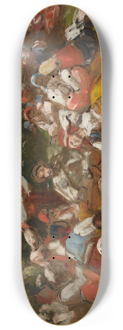 Wincenty Wodzinowski - Sketch for Harvesters resting 8.25 inch art skate deck