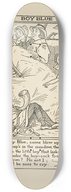 Winifred Smith - Boy blue 8.25 inch art skate deck