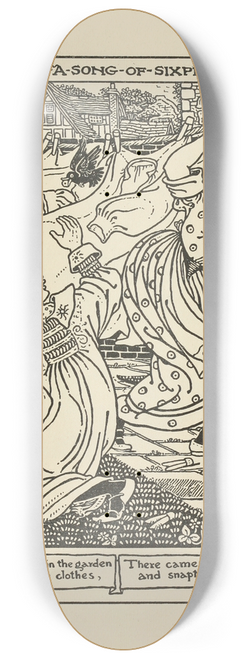 Winifred Smith - Sing a song of Sixpence 8.25 inch art skate deck