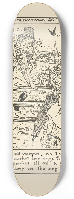 Winifred Smith - There was an old woman as ive heard tell 8.25 inch art skate deck