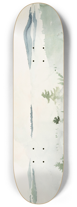 Winslow Homer - Landscape with Deer in a Morning Haze 8.25 inch art skate deck