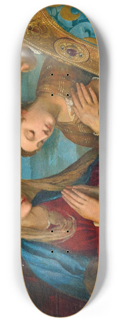 Workshop of Titian - Madonna and Child with Saint John, Saint Catherine and Saint Louis of Toulouse 8.25 inch art skate deck