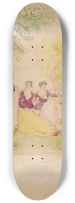 Zygmunt Waliszewski - Breakfast on grass, acc. to Watteau 8.25 inch art skate deck