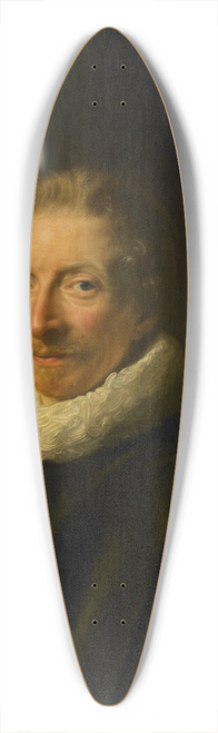 Abraham de Vries - Portrait of David de Moor 39.3 inch art pintail longboard deck Abraham de Vries - Portrait of David de Moor 39.3 inch art pintail longboard deck