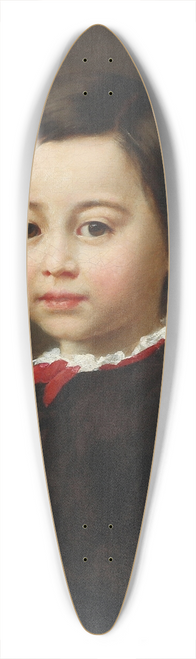 Adalbert Begas - Portrait of a boy 39.3 inch art pintail longboard deck