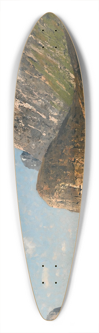 Adelsteen Normann - A Norwegian fjord 39.3 inch art pintail longboard deck