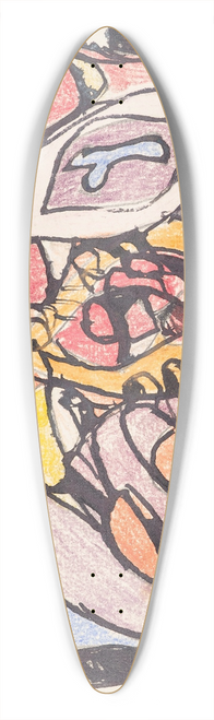 Adolf Hlzel - Farbige Einladungskarte 39.3 inch art pintail longboard deck