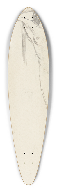 Adolf Sternschuss - akt stojcej kobiety 39.3 inch art pintail longboard deck