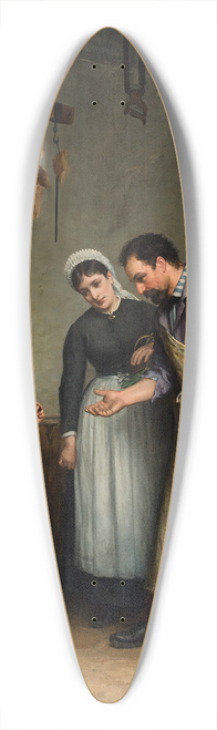 Adolf Von Becker - Something For The Cat 39.3 inch art pintail longboard deck