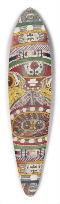 Adolf Wlfli - Der Napf 39.3 inch art pintail longboard deck