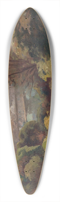 Adolphe-Ernest Gumery - La Tour Eiffel, vue du jardin Delessert 39.3 inch art pintail longboard deck