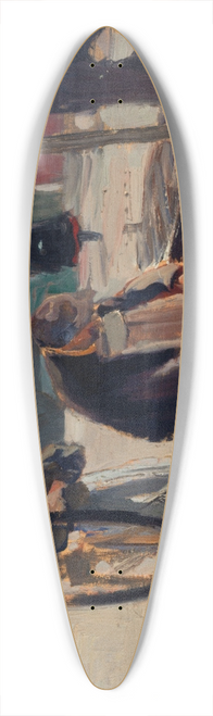 Adolphe-Ernest Gumery - Rmouleur  Passy 39.3 inch art pintail longboard deck