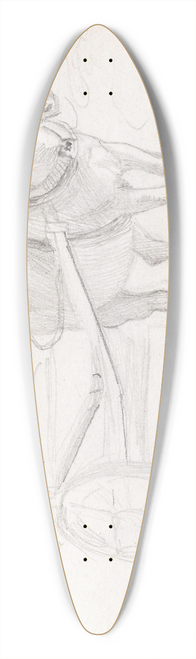 Adolph Tidemand - Hest og vogn 39.3 inch art pintail longboard deck