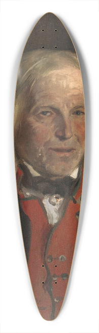 Adolph Tidemand - Portrait Study of the Farmer Jan Sandve 39.3 inch art pintail longboard deck