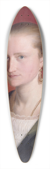 Adolph Tidemand - Portrett av Claudine Jaeger 39.3 inch art pintail longboard deck