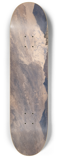 Barbara Bodichon - View of Snowdon with a Stormy Sky 8.25 inch art skate deck