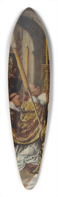Adriaen Isenbrandt - The Mass of Saint Gregory the Great 39.3 inch art pintail longboard deck