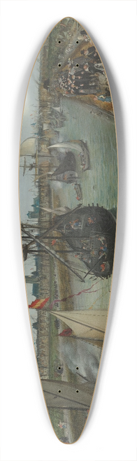Adriaen Pietersz. Van De Venne - The Departure of a Dignitary from Middelburg 39.3 inch art pintail longboard deck