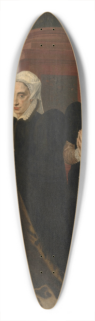 Adriaen Thomasz. Key - Maria de Deckere, Second Wife of Gillis de Smidt, and Batrix, one of their Daughters 39.3 inch art pintail longboard deck