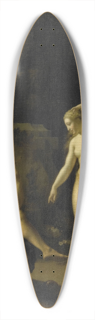 Adriaen van der Werff - A Nymph Dancing to a Shepherds Flute 39.3 inch art pintail longboard deck