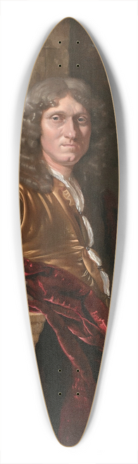 Adriaen van der Werff - Portrait dun gentilhomme accoud  un pidestal devant un parc 39.3 inch art pintail longboard deck