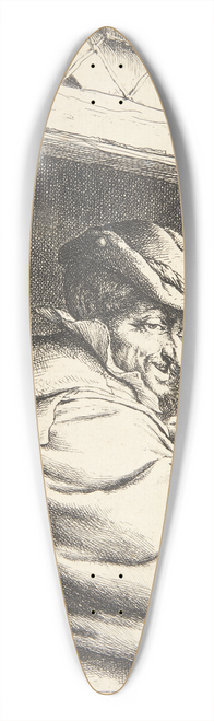 Adriaen van Ostade - The smoker in the window 39.3 inch art pintail longboard deck